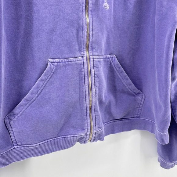 Comfort Colors Seaside Florida 30A Purple Garment Dyed Full Zip Hoodie Womens XL - Picture 3 of 8
